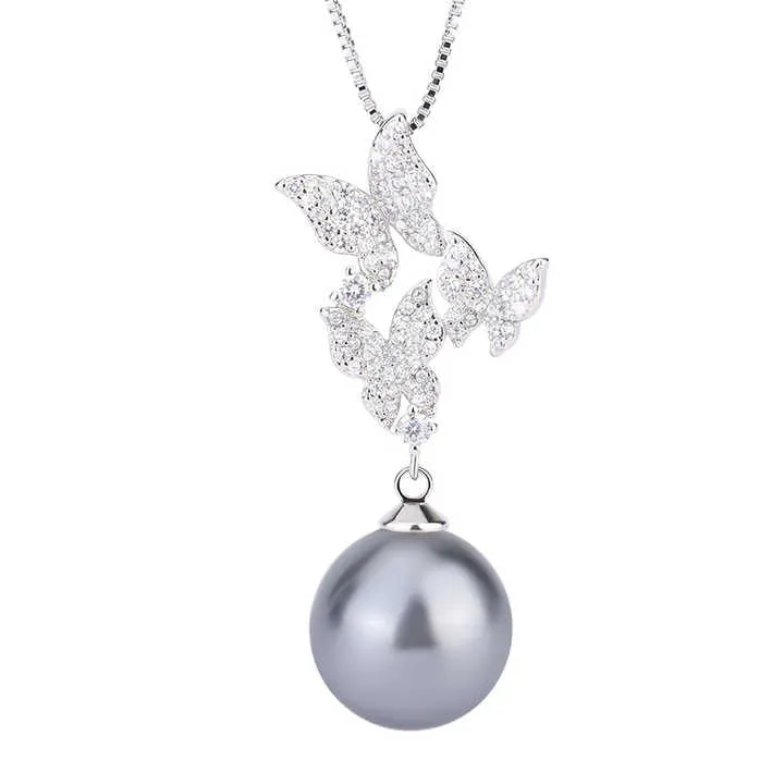 طقم مجوهرات من اللؤلؤ على شكل فراشة - Butterfly Pearl Jewelry Set for Women
