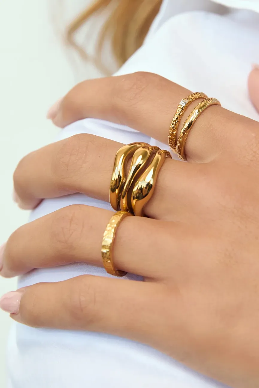 ARMS OF EVE ISABEL GOLD RING - GOLD