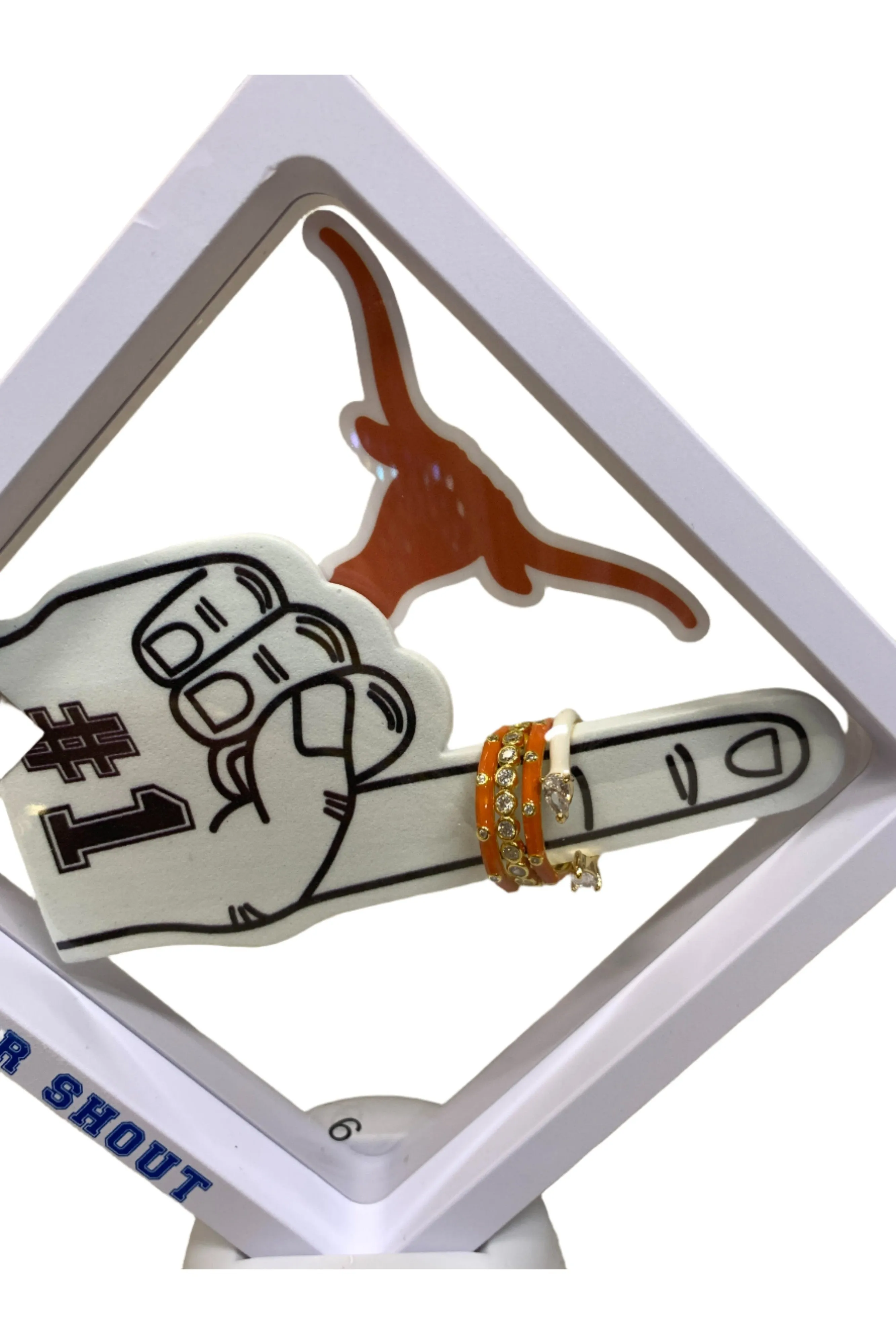Bring It On University Of Texas Four Stack Ring Set