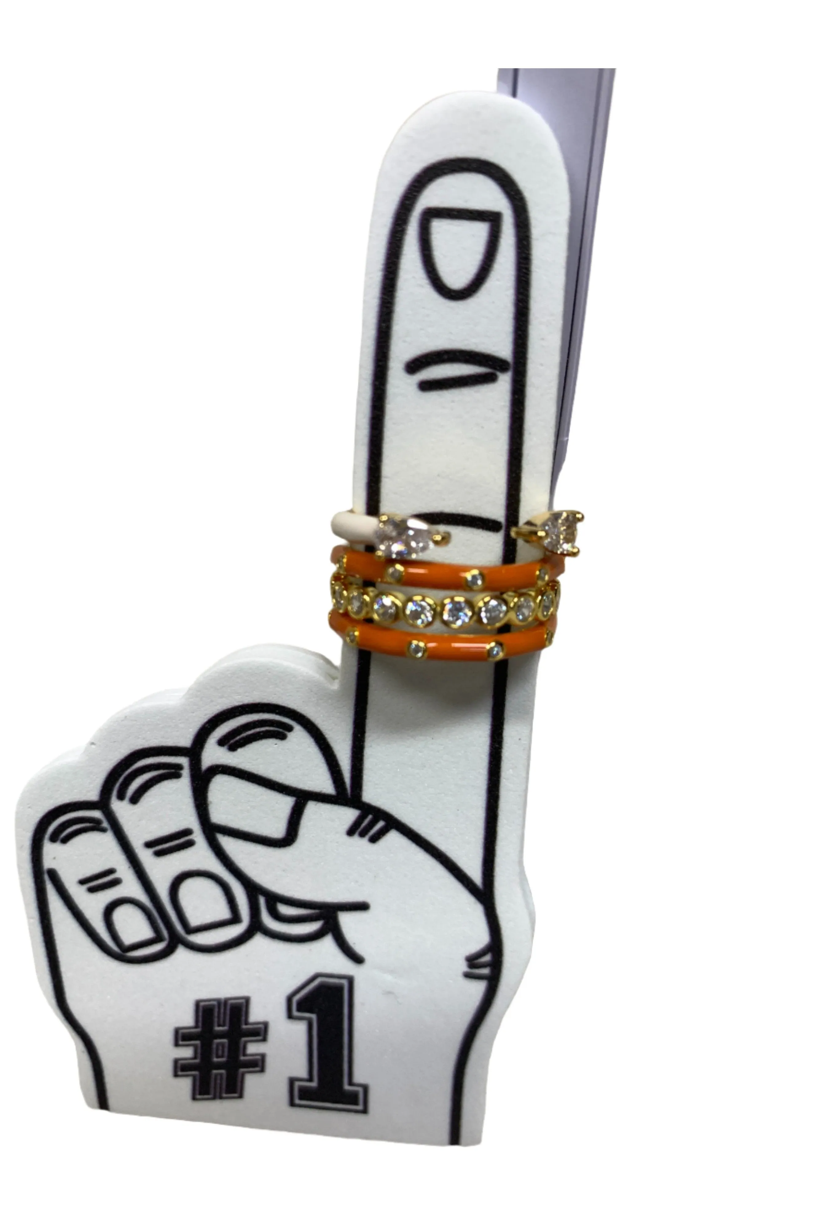 Bring It On University Of Texas Four Stack Ring Set