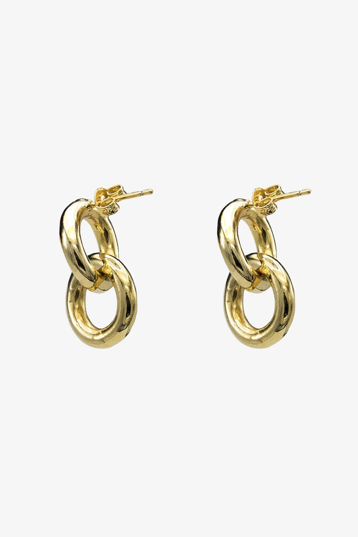 EARHOOPRNG -  Double Round Tube Earrings