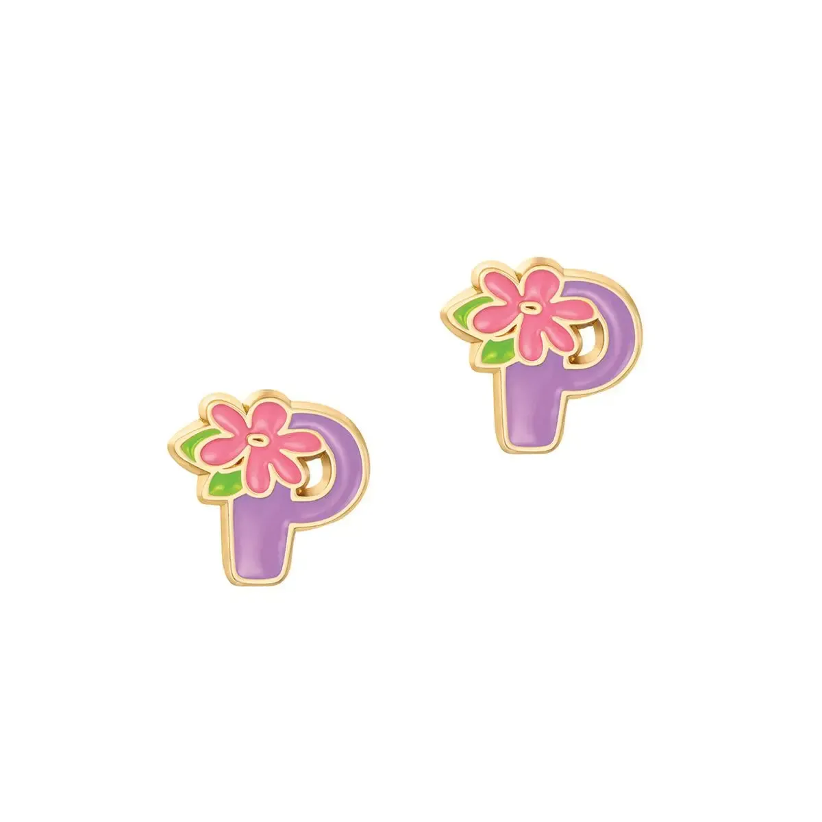 Girl Nation "Initial" Stud Earrings