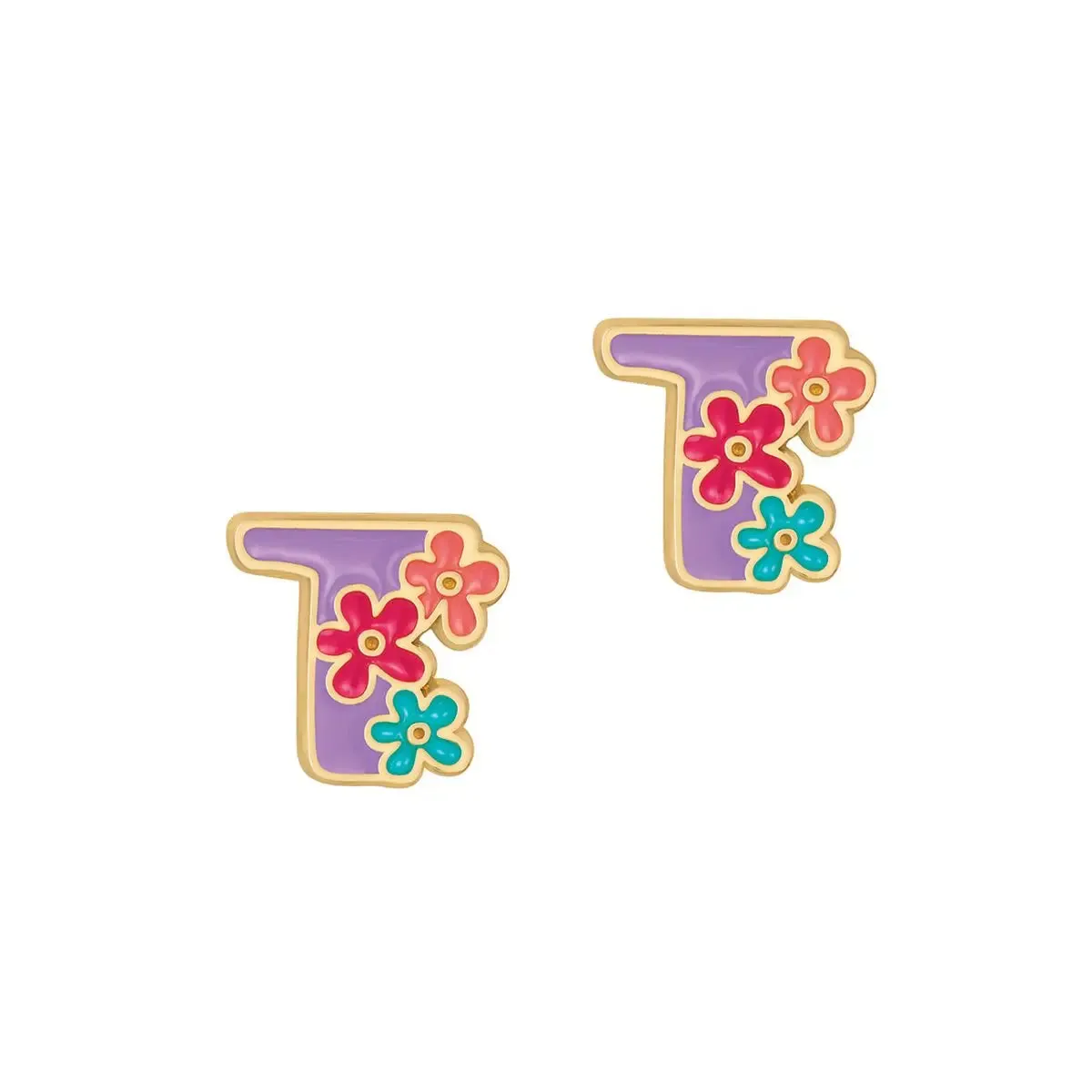 Girl Nation "Initial" Stud Earrings