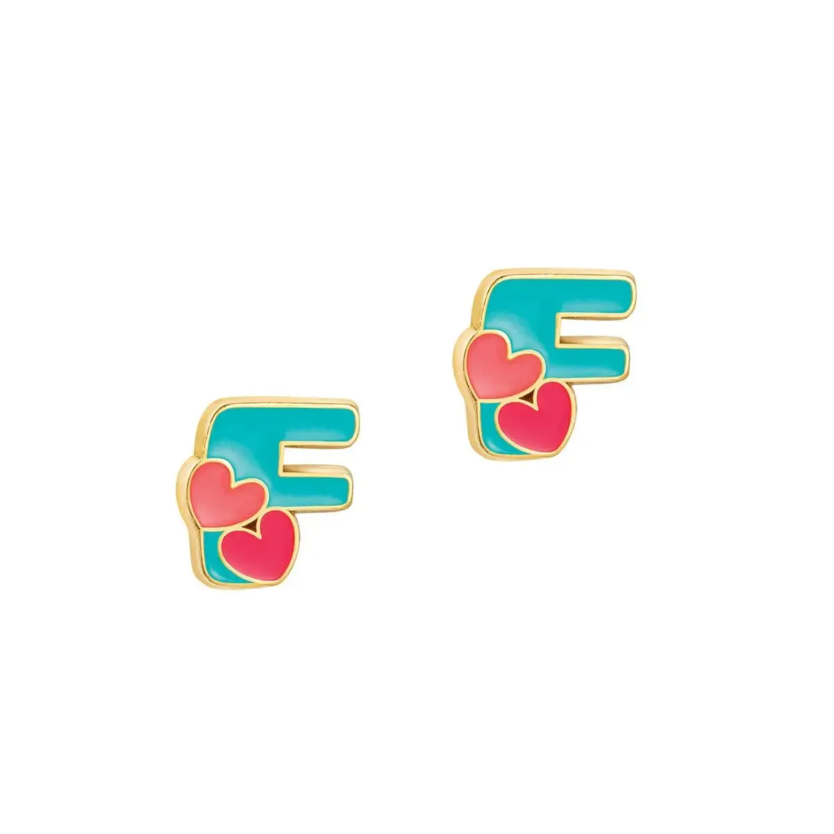 Girl Nation "Initial" Stud Earrings