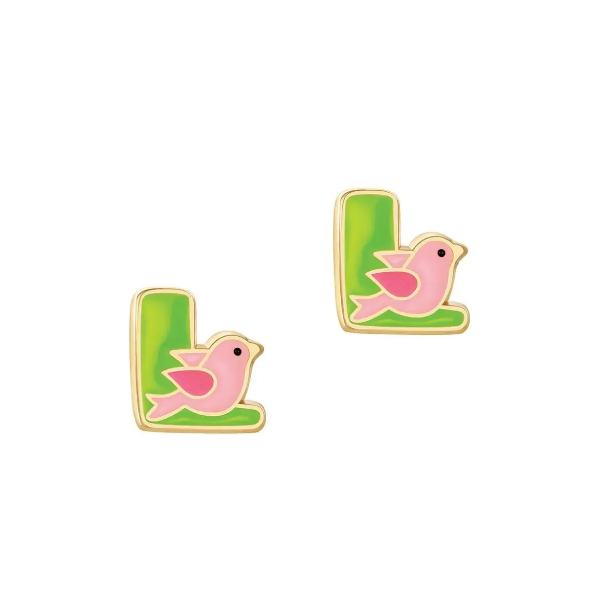 Girl Nation "Initial" Stud Earrings