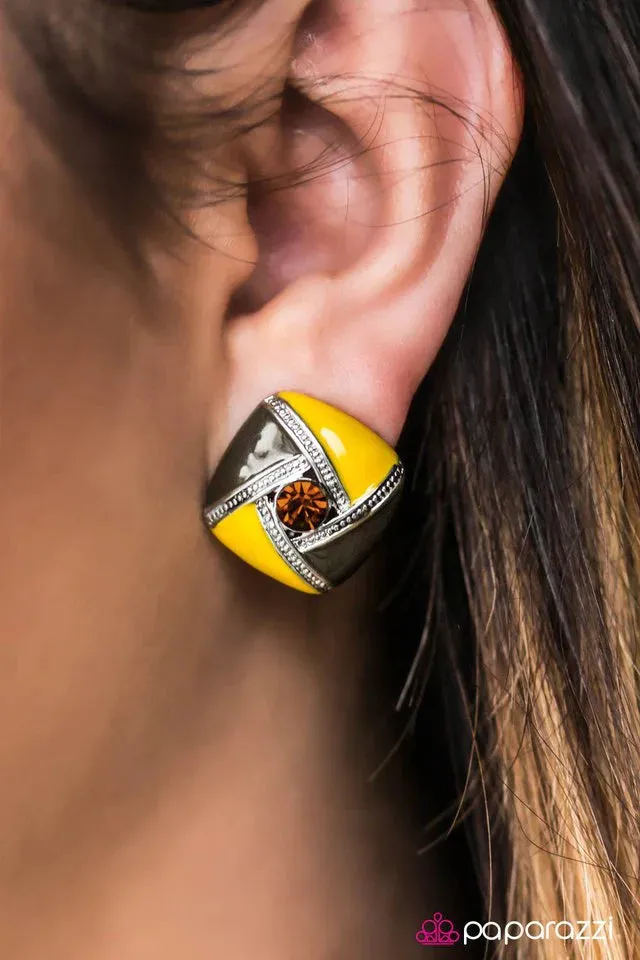 Paparazzi Earring ~ My Gift To You - Yellow