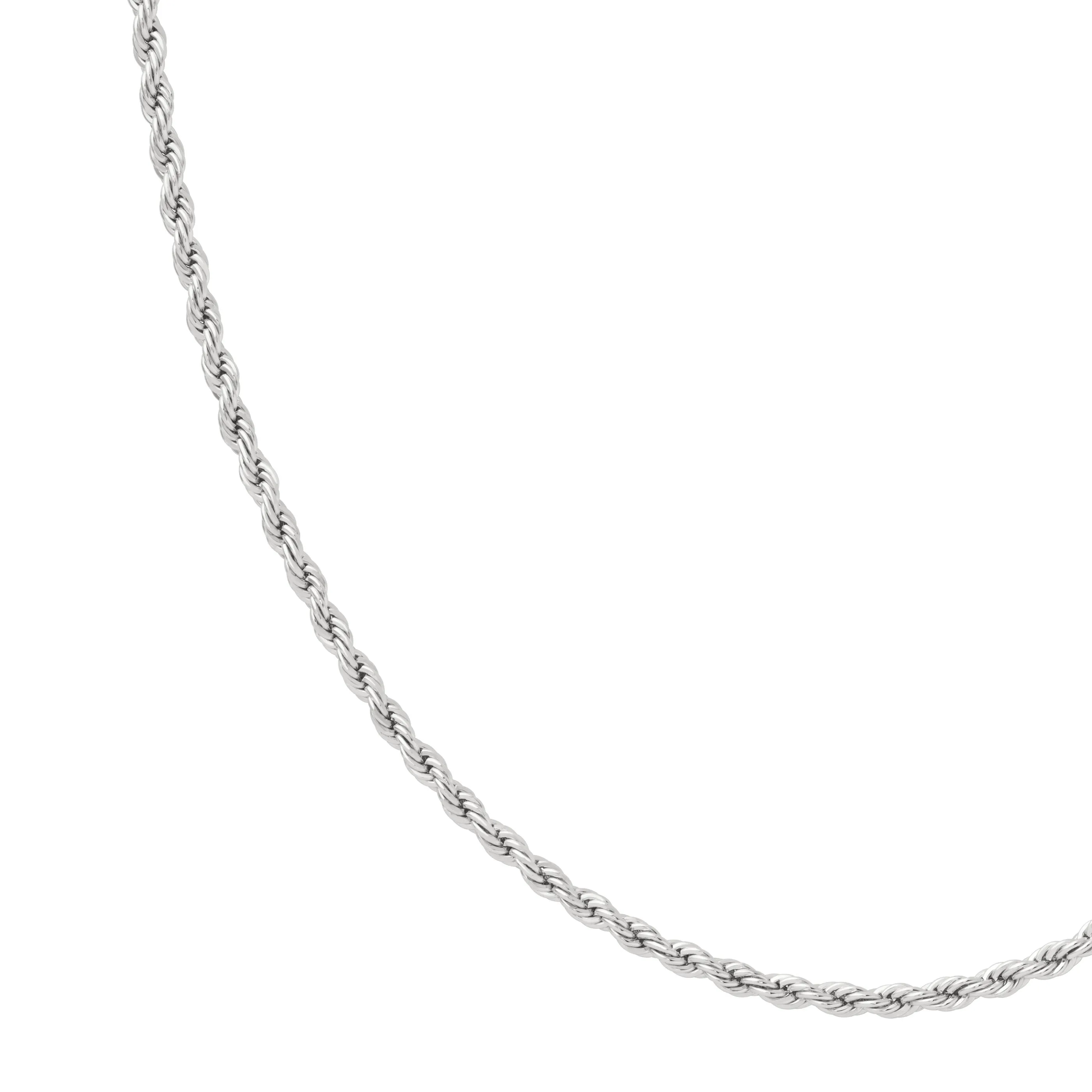 Rope Bold Chain Necklace in Silver