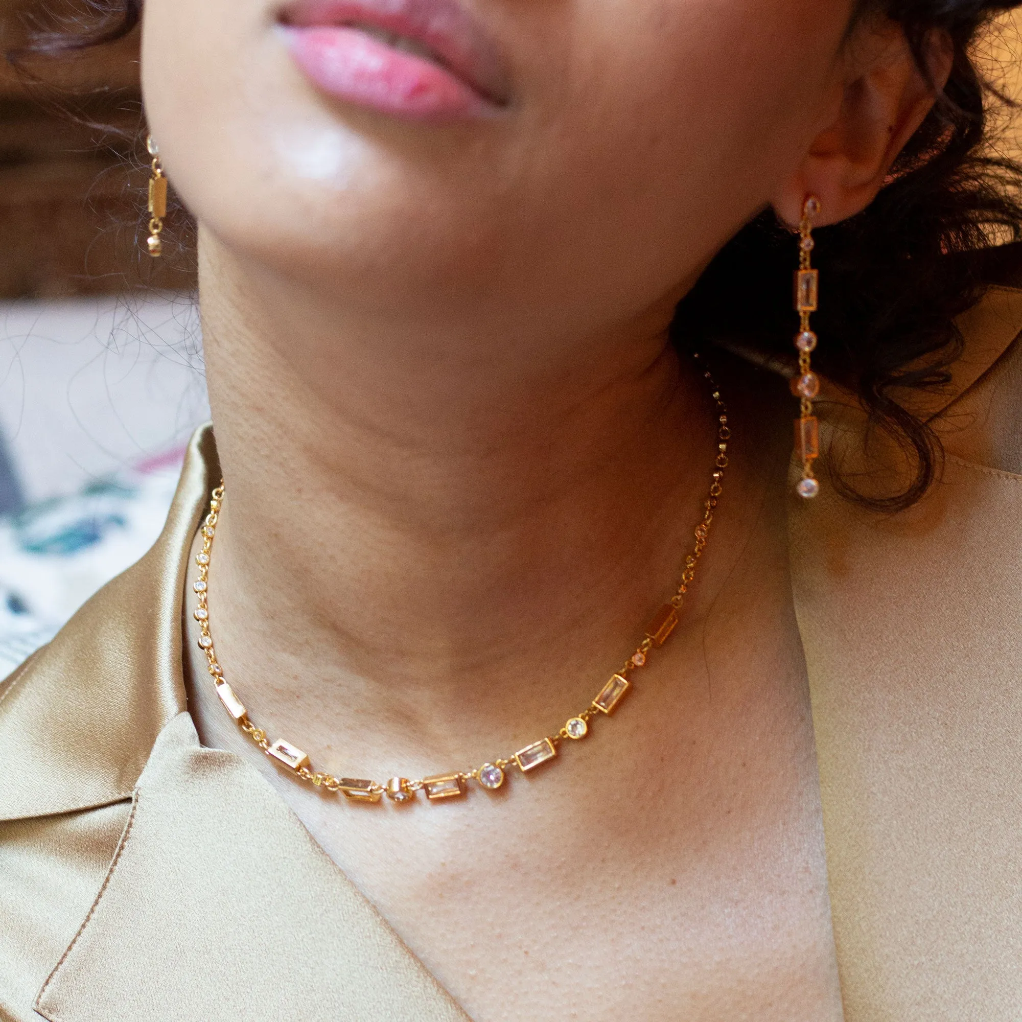 Stardust Gem Drop Earrings